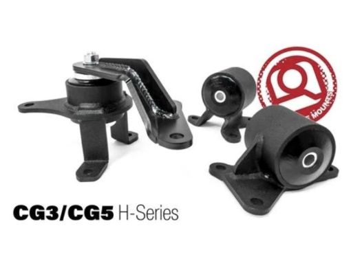 Kuva: Innovative 98 - 02 Accord H - Series Black Steel Mounts 75A Bushings