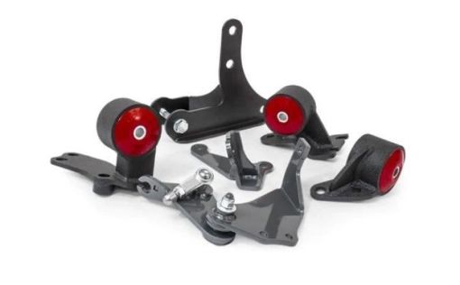 Kuva: Innovative 88 - 91 Civic D - Series Black Steel Mounts 75A Bushings (92 Engine Hydro Conversion)