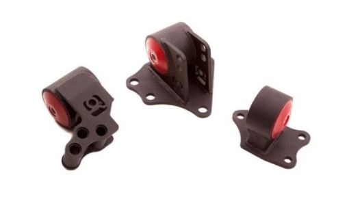 Kuva: Innovative 95 - 99 Mitsubishi Eclipse 4G63 4G64 Black Steel Mounts 75A Bushings