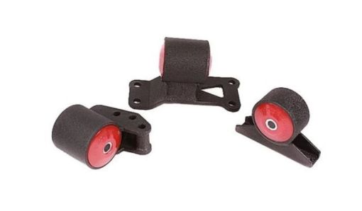 Kuva: Innovative 03 - 06 Mitsubishi Evolution 4G63T Black Steel Mounts 85A Bushings