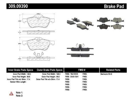 Kuva: StopTech Performance 02 - 06 Mini Front Brake Pads