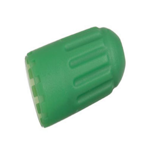 Kuva: Schrader TPMS Plastic Green Sealing Snap - In Valve Cap - 100 Pack