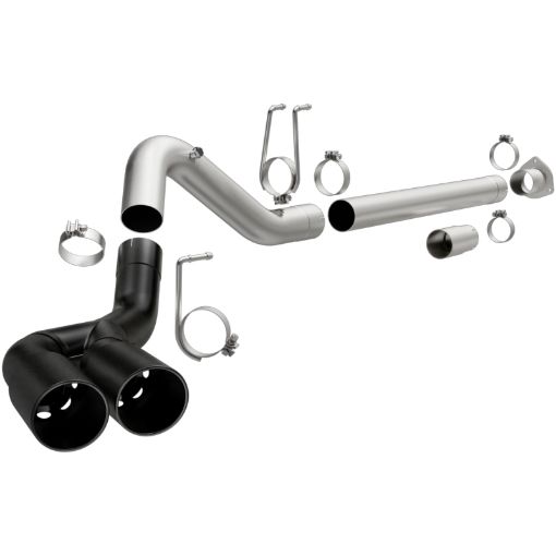 Kuva: MagnaFlow 08 - 18 Ford F - 250F - 350F - 450 4.6L6.7 DPF - Back Black 4in Dual Single Rear Exit