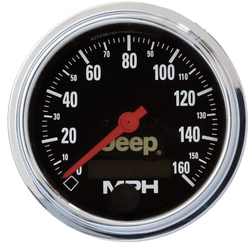 Kuva: Autometer Jeep 3.375 In - Dash 0 - 160 MPH Electrical Speedometer Gauge - Programmable