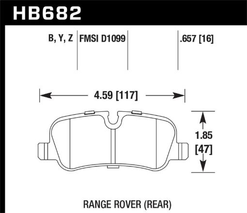 Kuva: Hawk 2007 Land Rover Range Rover Sport HPS 5.0 Rear Brake Pads