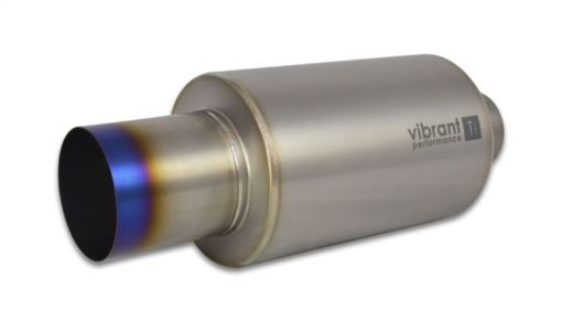 Kuva: Vibrant Titanium Muffler wStraight Cut Burnt Tip 2.5in. Inlet 2.5in. Outlet