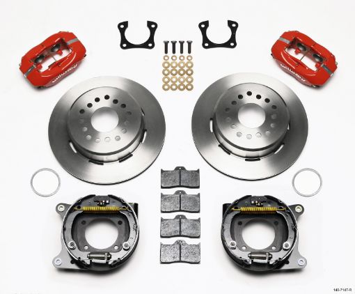 Kuva: Wilwood Forged Dynalite PS Park Brake Kit Red 58 - 64 OldsPontiac Ends