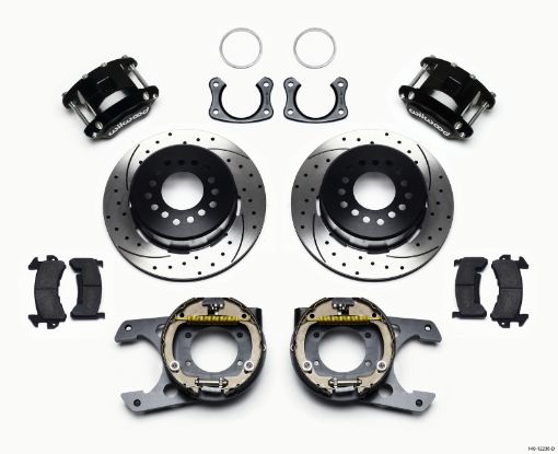 Kuva: Wilwood D154 PS Park Brake Kit Drilled New Big Ford 2.50in Off Staggerd Mount