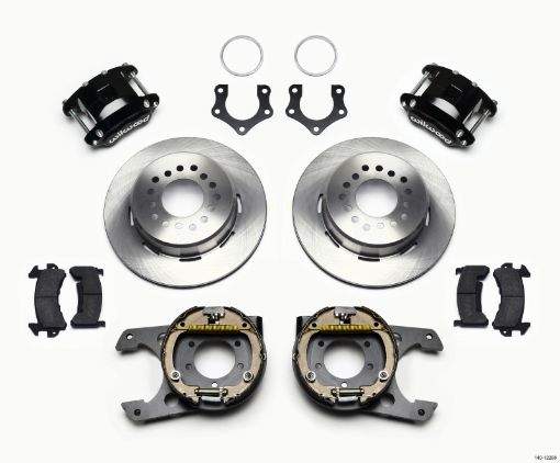 Kuva: Wilwood D154 PS Park Brake Kit MoparDana 2.50in Off wSnap Ring Brng