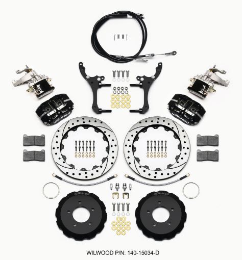 Kuva: Wilwood Dynapro Radial4 MC4 Rear Kit 12.88 Drilled 2006 - 15 Miata wLines Cables