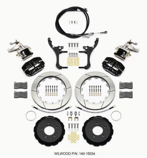 Kuva: Wilwood Dynapro Radial4 MC4 Rear Kit 12.88 2006 - 15 Miata wLines Cables