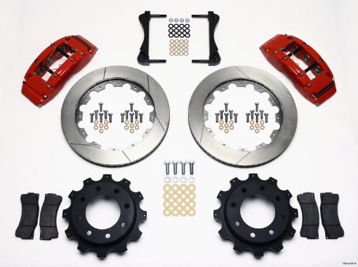 Kuva: Wilwood TC6R Rear Kit 16.00in Red 1999 - 2010 GM Trk 2500 HD 4.84 Cntr