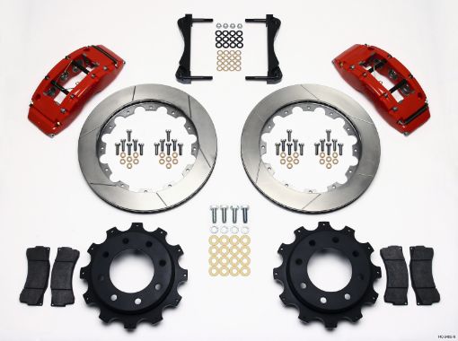 Kuva: Wilwood TC6R Rear Kit 16.00in Red 1999 - 2010 GM H2 2500 4.63 Cntr