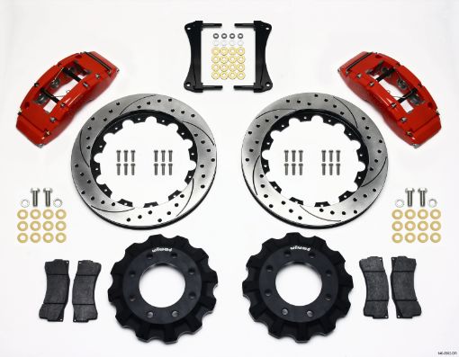 Kuva: Wilwood TC6R Front Kit 16.00in Drilled Red 1999 - 2014 GM TruckSUV 1500