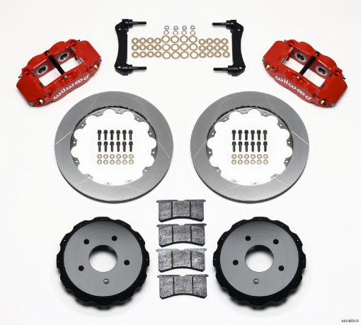 Kuva: Wilwood Narrow Superlite 4R Rear Kit 12.88in Red 97 - 04 Corvette C5Z06