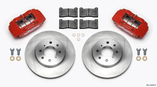 Kuva: Wilwood DPHA Front Caliper Rotor Kit Red Honda Acura w 262mm OE Rotor