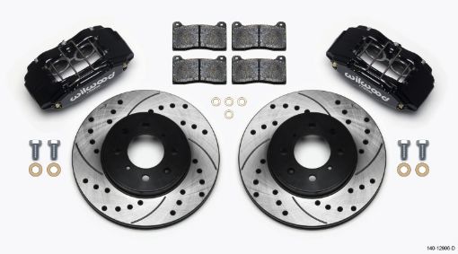 Kuva: Wilwood DPHA Front Caliper Rotor Kit Drilled Honda Acura w 262mm OE Rotor