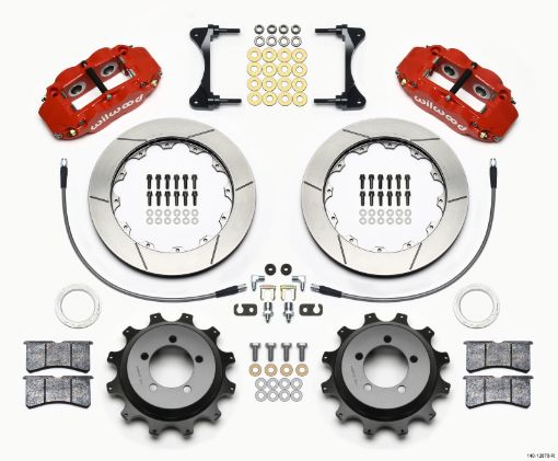 Kuva: Wilwood Narrow Superlite 4R Rear Kit 12.88in Red 99 - 05 WRX 99 - 07 Impreza