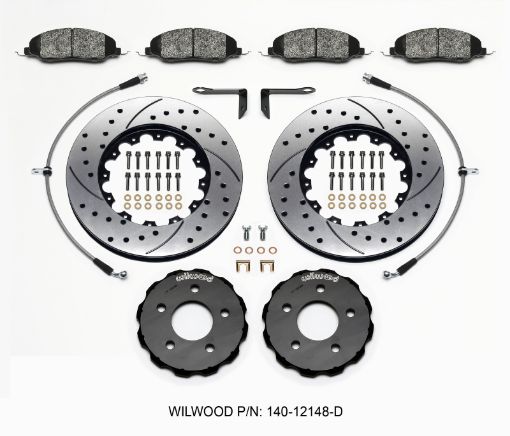 Kuva: Wilwood Pro - Matrix Front Kit Drilled 05 - 12 Mustang GT (2pc HatRtr)