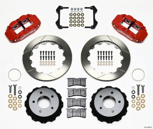 Kuva: Wilwood Narrow Superlite 4R Rear Kit 12.88in Red 84 - 87 Corvette C4