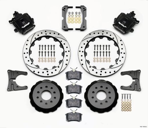 Kuva: Wilwood Combination Parking Brake Rear Kit 12.88in Drilled 2005 - 2014 Mustang