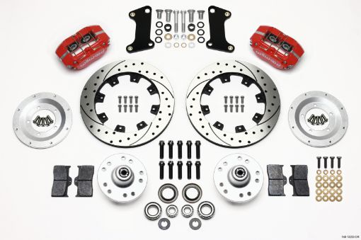 Kuva: Wilwood Dynapro Dust - Boot Front Kit 12.19in Drilled Red 67 - 69 Camaro 64 - 72 Nova Chevelle