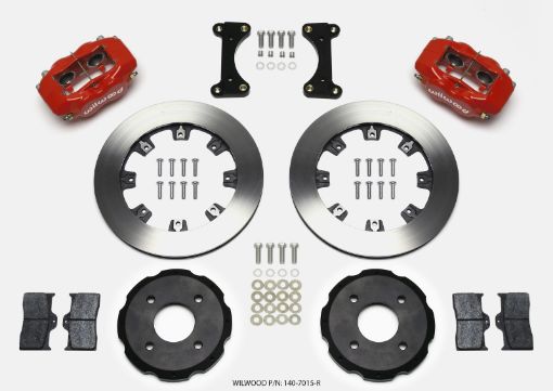 Kuva: Wilwood Forged Dynalite Front Hat Kit 12.19in Drilled Red 2002 Mitsubishi Lancer