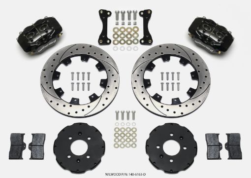 Kuva: Wilwood Forged Dynalite Front Hat Kit 12.19in Drilled 94 - 01 HondaAcura w262mm Disc