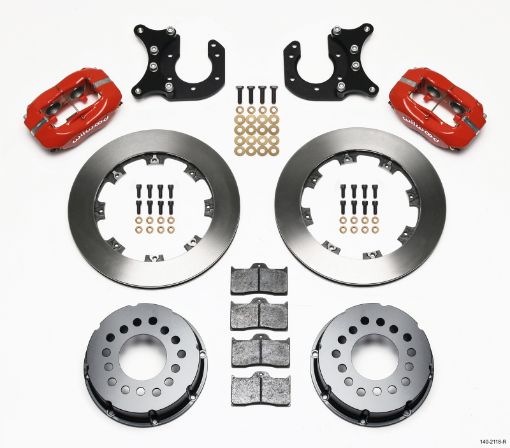 Kuva: Wilwood Forged Dynalite PS Rear Kit Red New Big Ford 2.50in Offset