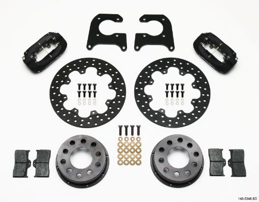 Kuva: Wilwood Forged Dynalite Rear Drag Kit Drilled Rotor M - WLamb Ends .690in Studs