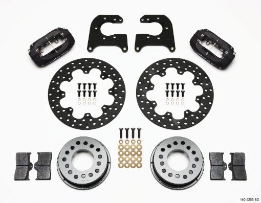 Kuva: Wilwood Forged Dynalite Rear Drag Kit Drilled Rotor MoparDana 2.36in Off wSnap Ring Brng