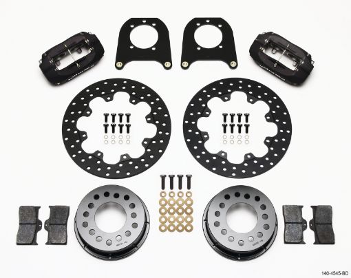 Kuva: Wilwood Forged Dynalite Rear Drag Kit Drilled Rotor Chev 12 Bolt wClip Eliminator