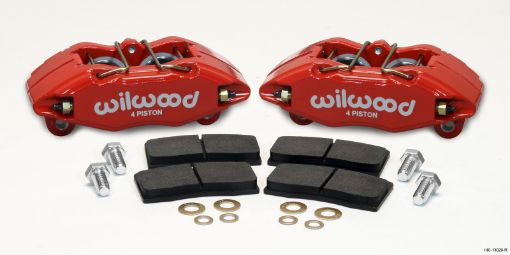 Kuva: Wilwood DPHA Front Caliper Pad Kit Red Honda Acura w 262mm OE Rotor