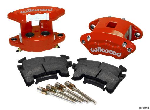 Kuva: Wilwood D154 Rear Caliper Kit - Red 1.12 1.12in Piston 0.81in Rotor