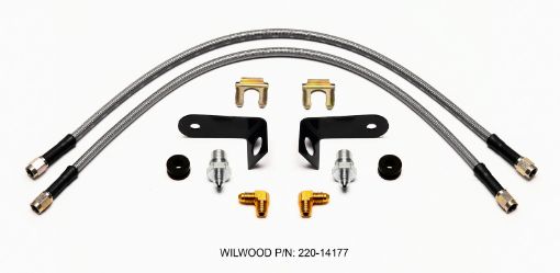 Kuva: Wilwood Flexline Kit 20 inch - 3 M10 - 1.0 BF 18 NPT 90 Degree