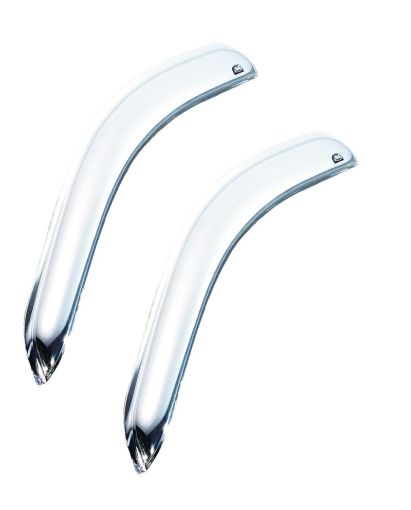 Kuva: AVS 07 - 13 Chevy Silverado 1500 Standard Cab Outside Mount Front Window Ventvisor 2pc - Chrome