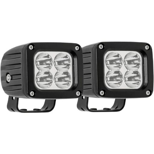 Kuva: Westin Quadrant LED Auxiliary Light 3 inch x 2.5 inch Spot w5W Cree (Set of 2) - Black