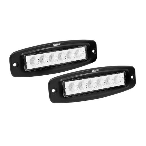 Kuva: Westin Single Row 6 x 3W Bridgelux wterminated wiring (set of 2) - Black