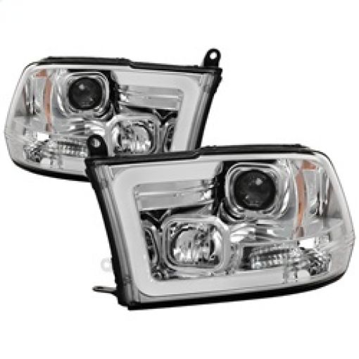 Kuva: Spyder 09 - 16 Dodge Ram 1500 V2 Projector Headlights - Halogen - DRL - Chrome (PRO - YD - DR09V2 - LBDRL - C)