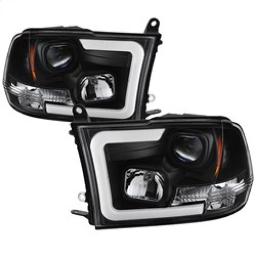 Kuva: Spyder 09 - 16 Dodge Ram 1500 Version 2 Headlights Light Bar DRL Black PRO - YD - DR09V2 - LBDRL - BK