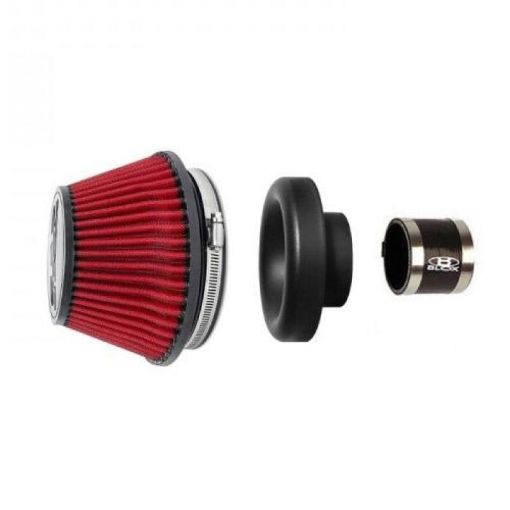 Kuva: BLOX Racing Shorty Performance 5in Air Filter w2.5in Velocity Stack and Coupler Kit