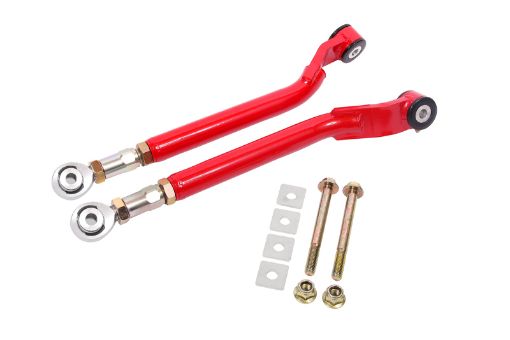 Kuva: BMR 08 - 17 Challenger Rear On - Car Adj. Toe Rods DelrinRod End Combo - Red