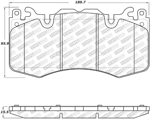 Kuva: StopTech 03 - 14 Volvo XC90 Street Select Front Brake Pads