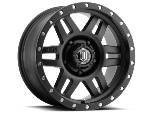 Kuva: ICON Six Speed 17x8.5 5x150 25mm Offset 5.75in BS 116.5mm Bore Satin Black Wheel