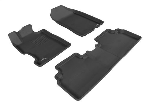 Kuva: 3D MAXpider 2006 - 2011 Honda Civic Sedan Kagu 1st 2nd Row Floormat - Black