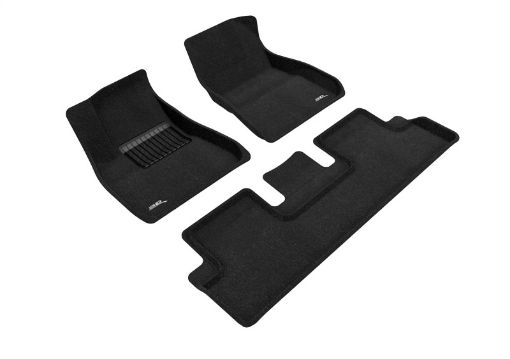 Kuva: 3D MAXpider 2018 - 2019 Tesla Model 3 Elegant 1st 2nd Row Floormats - Black