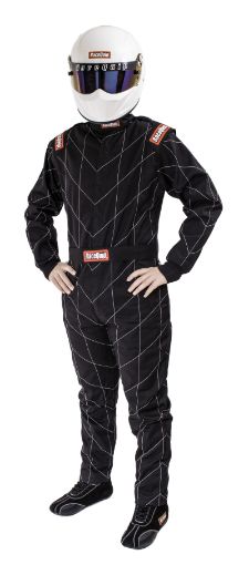 Kuva: RaceQuip Black Chevron - 1 Suit - SFI - 1 Medium