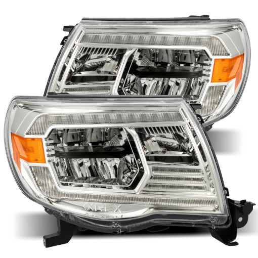 Kuva: AlphaRex 05 - 11 Toyota Tacoma LUXX Crystal Headlights Plank Style Chrome wActivation LightDRL